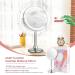 Mirrormore 9 Large Lighted Makeup Mirror | 3 Color LED Dimmable Lighting | 1X/10X Rechargeable Magnifying Mirror | 360 Rotation Vanity Mirror | Touch Screen Detachable Design | Senior Pearl Nickel - Buy Online on GoSupps.com