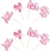 Blumomon 36 Pack Glitter Happy Mother's Day Cupcake Toppers - Pink Mom Picks for Party Decorations & Celebrations - Buy Online on GoSupps.com