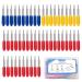 STREWEEK 50PCS Cutting Blades compatible for Cricut Explore Air/Air 2/Air 3/Maker 3, These Fine Point Blades Consist of 10PCS 30Shallow Cutting Blades,30PCS 45 Standard Blades and 10PCS 60 Deep Cutting Blades 3 Color