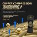 Copper Knee Support for Women/Men 2 Pack - Best Knee Brace Compression Sleeve Support for Arthritis Knee Pain Meniscus Tear ACL MCL Joint Pain Relief Running Sports Squats M Copper-Black - Buy Online on GoSupps.com