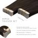 Buy If-Salt Tape Extensions - 40PCs 60g 25cm Real Hair Tape In Extensions for Invisible Look | #2A Light Dark Brown Silky Skin Weft - Buy Online on GoSupps.com