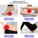 EKSMA 4 Massage Balls with Knobs - Self-Massage Roller for Back Legs Feet & Hands | Muscle Pain Relief Tool - Buy Online on GoSupps.com