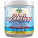 Multi Collagen Powder Type I II III V X with Biotin Vitamin C Hyaluronic Acid, Paleo & Keto Friendly, Skin Hair Nail & Joint Support, Bovine Marine Chicken & Eggshell, Original, No Gluten, Non-GMO
