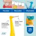 TePe Angle Interdental Brush 0.7mm Medium - Pack of 25, Yellow - Buy Online on GoSupps.com