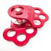 EMMRAGNO 30KN Climbing Single Pulley | Three Hole Hitch Bearing Pulley for Rock Climbing, Rappelling & Zipline Sports - Buy Online on GoSupps.com
