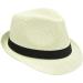 NAVISIMA 1920s Panama Style Fedora Hats for Men, Women, and Kids - Beige Sun Hat with Band - Trilby Summer Beach Hat - Medium - Buy Online on GoSupps.com