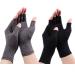 Gebell Rheumatoid Arthritis Gloves - Compression Gloves Fingerless Joint Pain Relief Hand Mitten Warmth Gloves Carpal Tunnel M Black A+gray a M Black A+Gray A