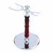 WOODRIVER Project Kit - Deluxe Razor & Shaving Brush Stand Kit Chrome