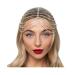 Silver Diamond Rhinestone Headpiece for Women Crystal Head Gatsby Accessories Hair Jewelry for Women Girl Head Chain Hair Chain (Silver)