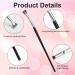 3pcs Mascara Fan Brush Set - Folding Eyelash & Eyebrow Brush Scalloped Lash Wand & Comb Separator for Flawless Makeup - Buy Online on GoSupps.com