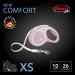 Flexi New Comfort Retractable Dog Leash - Ergonomic Durable 3m for Dogs up to 11.8kg - XS Pink - International Shipping Available - Buy Online on GoSupps.com