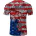 BEUU Soldier Short Sleeve American Flag T-Shirt | Retro Patriotic Men's Tee, Gray-112 Medium - Buy Online on GoSupps.com