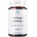 Vegan Omega 3 6 9 DHA & EPA Oil 1000mg - 4 Month Supply | Algae Oil Soft gels - High Strength - Buy Online on GoSupps.com