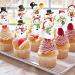 20 Pcs Christmas Snowman Penguin Cupcake Toppers Christmas Snowman Penguin Theme Party Cake Toppers for Kids Birthday Party Baby Shower Party Supplies Christmas Decoration Supplies - Buy Online on GoSupps.com