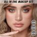 All in one Makeup Set Full Makeup Kit with Makeup Bag Portable 40Color Eyeshadow Palette Face Primer Foundation Make up Concealer Eyeliner Stamp Mascara Lip Gloss Make-up Set Travel - Buy Online on GoSupps.com