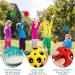 Aomaigad 6-Piece Moon Ball Set | Astro Jump Balls | Mini Bouncing Space Balls | High Spring Gumball Toys - Perfect for Kids! - Buy Online on GoSupps.com