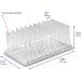 byAlegory Acrylic Makeup Eyeshadow Palette Organizer with Removable Dividers - 10 Space Vanity Desk Storage - Clear | Fits All Palette Sizes - Pack of 1 - Buy Online on GoSupps.com