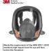 3M Full Facepiece Reusable Respirator 6800 Paint Vapors Dust Mold Chemicals Medium 1 Count (Pack of 1) - Buy Online on GoSupps.com