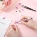 Prasacco Rhinestone Picker Tool Rhinestones Applicator Tools Rhinestone Picker Dotting Wax Pen Nail Art Tool with 4 Purple Replaceable Wax Head and 1 Tweezer for DIY Nail Art Tool - Buy Online on GoSupps.com