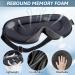 ITME Sleep Mask - 100% Light Blocking 3D Eye Mask for Men, Women & Side Sleepers with Adjustable Strap - Ideal for Sleeping, Travel, Yoga, Camping, Shift Work - Includes Storage Bag and Earplugs - Buy Online on GoSupps.com