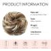 My-Lady Messy Hair Bun Extension Scrunchie - Blonde Highlight Updo Chignon Hairpiece - Buy Online on GoSupps.com