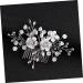 WOFASHPURET 1 Set Hair Jewels for Women Rhinestone Headpiece Bridal Hair Accessories Floral Hair Accessories Bridal Hair Pin Wedding Headpiece Ladies Suits Hair Comb Miss Pearl Flower Beads - Buy Online on GoSupps.com