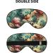 Artistic Abstract Flower Sleep Mask - Double-Sided Adjustable Eye Covers for Relaxation & Reduced Eye Edema - International Shipping Available - Buy Online on GoSupps.com