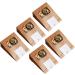 Set Of 50 Convenient Paper Bags For Bread Clear Window Cookie Packaging Bag Practical Food Package Bag For Parties Yellow - Buy Online on GoSupps.com