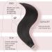 Hotlulana 16-Inch Natural Black Tape In Hair Extensions - 100% Real Hair 40g Invisible Skin Weft 20 PCS #1B - Buy Online on GoSupps.com