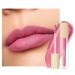 Oulac liquid matt lipstick peach pink with gold glimmer lipsticks long -lasting with kiss intensive color output matt finish vegan gluten -free 4.5 ml (m25) Kiss from the rose