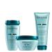 K rastase Resistance 3-Step Routine for Damaged Hair Contains Strengthening Shampoo Hair Mask & Heat Protecting Milk