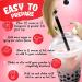 Fusion Select Strawberry Bubble Tea Kit (5 Pack) - Authentic Boba Tapioca Pearl, Straws Included - Buy Online on GoSupps.com