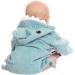 Lexikind Hooded Towel Baby - Soft Shark Blue Terry Bathrobe & Hooded Bath Towel for Infants | Ideal International Shipping - Buy Online on GoSupps.com