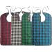 AVCXEC Waterproof Adult Bibs - 4 Pack Washable Bibs with Collecting Bowl for Seniors Disabled and Women - Buy Online on GoSupps.com