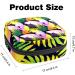 Colorful Tropical Leaf Storage Bags for Women's Bandages & Menstrual Pads - Portable Organizer for School & Office - Buy Online on GoSupps.com