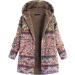 Shop Elegant Oversized Women's Teddy Plush Jacket - Long Winter Coat with Flower Pattern & Zip Hoodie - Buy Online on GoSupps.com