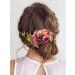 Cinaci 4 Pack Artificial Flower Metal Hair Side Combs Slides Clips Floral Wedding Bridal Headpieces Hairpins Barrettes Bun Chignon Hair Accessories for Women Flower Girls Brides Bridesmaids - Buy Online on GoSupps.com