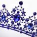 FORSEVEN Crystal Wedding Crown Tiara - Rhinestone Decor Headband for Women & Girls - Blue Princess Bridal Hair Ornament - Buy Online on GoSupps.com