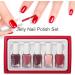 Jelly Nail Polish Set - Nude Nail Varnish Sets - Quick Dry & Long Lasting Jelly Nude Nail Polish - Oil-Based Formula Nail Polish Gift Set with Top Coat - No Need Cure Nail Paint - Buy Online on GoSupps.com