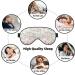 Floral Flamingo Eye Mask - Adjustable Soft Imitation Silk Night Blindfold | International Shipping - Buy Online on GoSupps.com