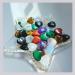 XIANNVXI 50 Pcs Heart Shaped Crystals Decor - Multicolour Love Puff Assorted Stones for Room Wedding Anniversary Decoration - Buy Online on GoSupps.com
