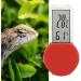 Reptile Terrarium Thermometer & Hygrometer - Digital LCD Temperature & Moisture Meter with Suction Cup for Pet Habitat (Red) - Buy Online on GoSupps.com