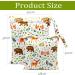 FenFang Wet Bag Wet Dry Bags for Cloth Diapers Nappy Daycare Organiser Storage Bags Waterproof Washable Reusable Zipper Bag (White Animal) - Buy Online on GoSupps.com