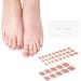 Danni & Toni Rose Gold Glow Gel Nail Films - Pink Mirror Glossy Nail Sticker & Pedi Wraps | 37 Pack of Toenail Foil Wraps - Buy Online on GoSupps.com