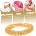 Buy Combined Acupressure Bracelet & Finger Massage Ring - Spiked Sensory Wrist Tools - Chinese Style Gold Metal Massage Rings Set - Buy Online on GoSupps.com