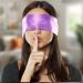 Silk Satin Blindfold Eye Mask Set - Soft Sleeping Mask for a Romantic Night - Black+Purple - 62 cm - Valentine Gift - Buy Online on GoSupps.com