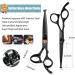 Kids Safety Hair Scissors 6 Inch - Professional Hair Trimming Scissors for Children - Barber Quality - Black Cutting Scissor for Home Use - Buy Online on GoSupps.com