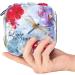 Stylish Menstruation Pad Bag with Zipper | Women's Napkin & Tampon Organizer | European Flower Design - Buy Online on GoSupps.com
