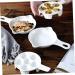 MAGICLULU Snail Plate 3 Pcs Baked Snails White Ceramics Cauliflower Oven Ceramic Snail Dish 21X16.4CMx3pcs Whitex3pcs - Buy Online on GoSupps.com
