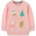 Girls Christmas Pink Sweatshirt | Cotton Top for Kids | Long Sleeve Pullover | Toddler Clothes Ages 1-12 - Buy Online on GoSupps.com